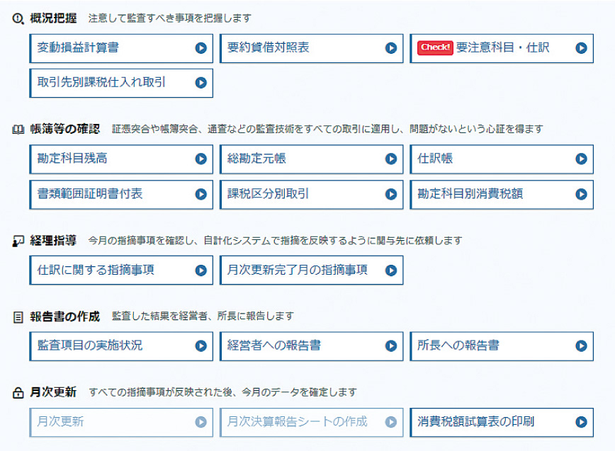 月次巡回監査イメージ